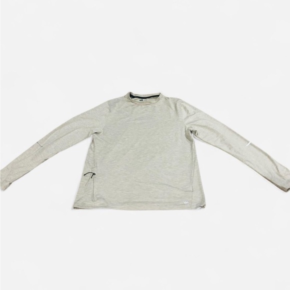 VRST Men’s Light Gray Long Sleeve Shirt Zip Pocket Sz. M - Picture 1 of 10